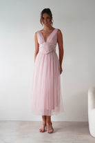 Cecilia Tulle Maxi Dress Blush Pink | Wedding Guest Dress | Maxi | Oh Hello Clothing