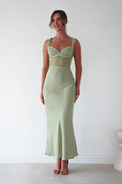 Oh Hello Clothing Women > Clothing > Dresses Cleo Lace Detail Maxi Dress | Sage Green