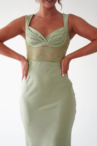 Oh Hello Clothing Women > Clothing > Dresses Cleo Lace Detail Maxi Dress | Sage Green