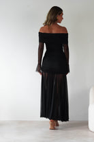 Dalton Mesh Maxi Dress Black | Wedding Guest Dress | Maxi | Mesh | Oh Hello Clothing