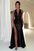 Daniella Halterneck Gown | Black | Debs & Prom | Formal Gown | Oh Hello Clothing