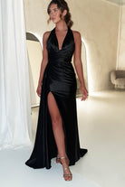 Daniella Halterneck Gown | Black | Debs & Prom | Formal Gown | Oh Hello Clothing