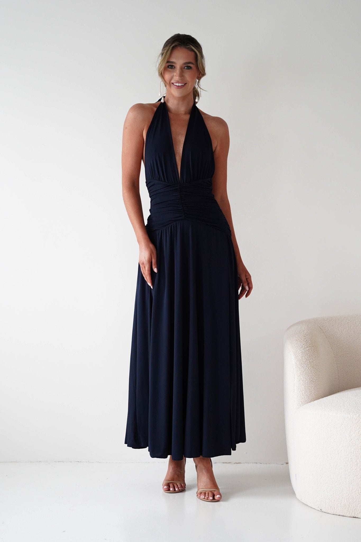 Denise Halternack Maxi Dress | Navy | Wedding Guest Dresses | Oh Hello Clothing