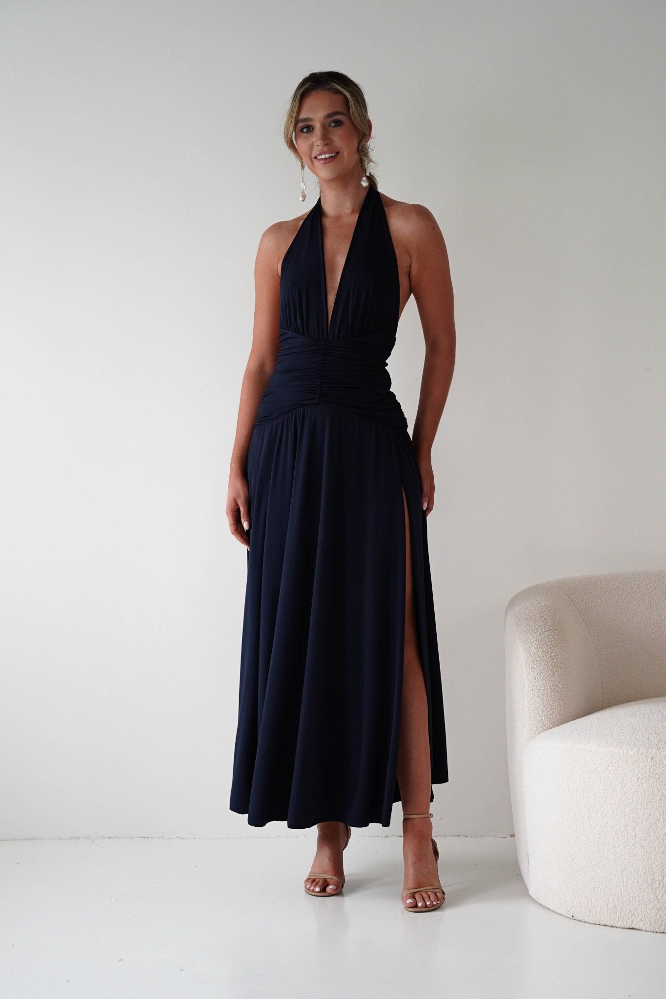 Denise Halternack Maxi Dress | Navy | Wedding Guest Dresses | Oh Hello Clothing