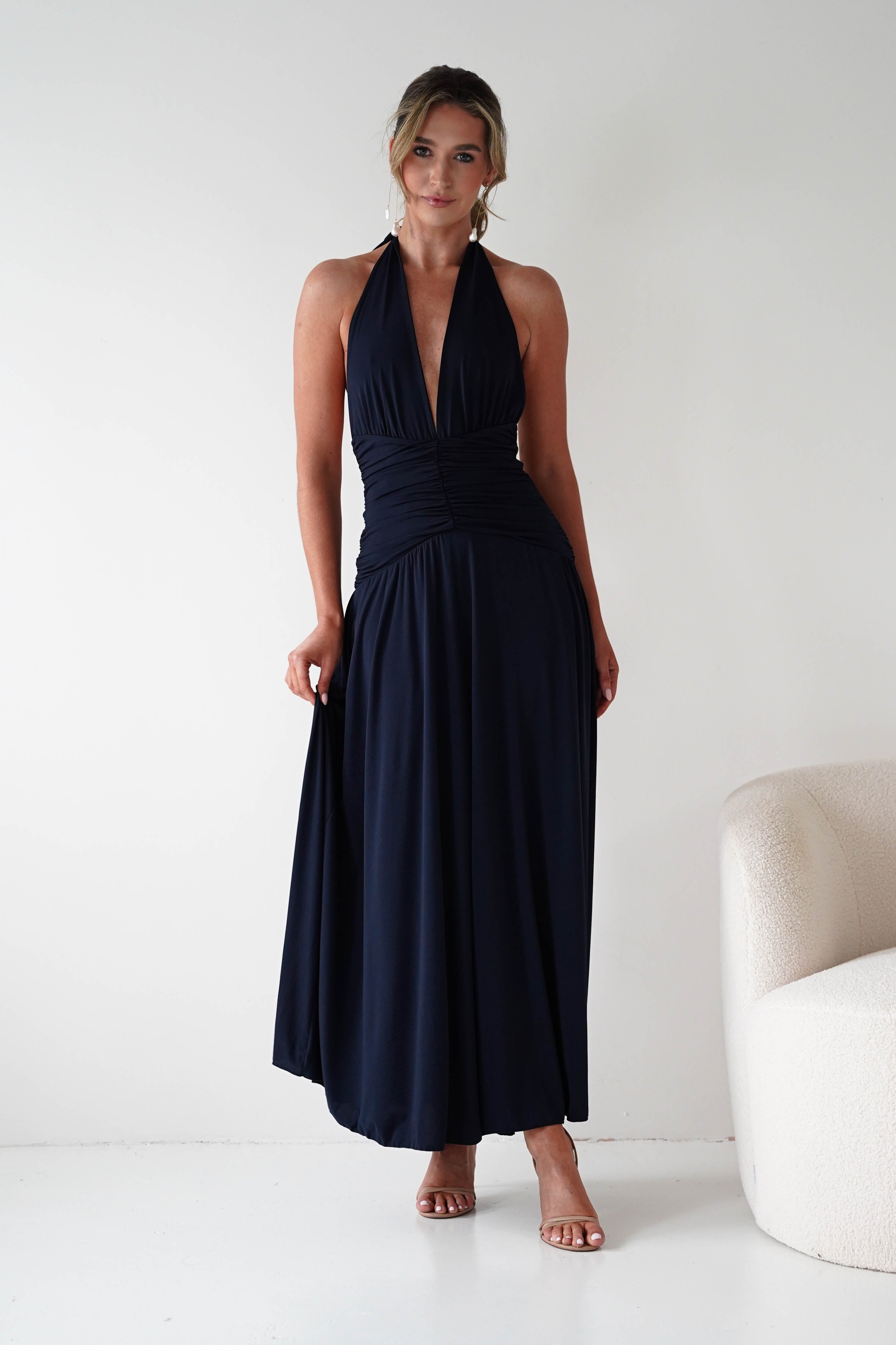 Oh Hello Clothing Dresses Denise Halternack Maxi Dress | Navy