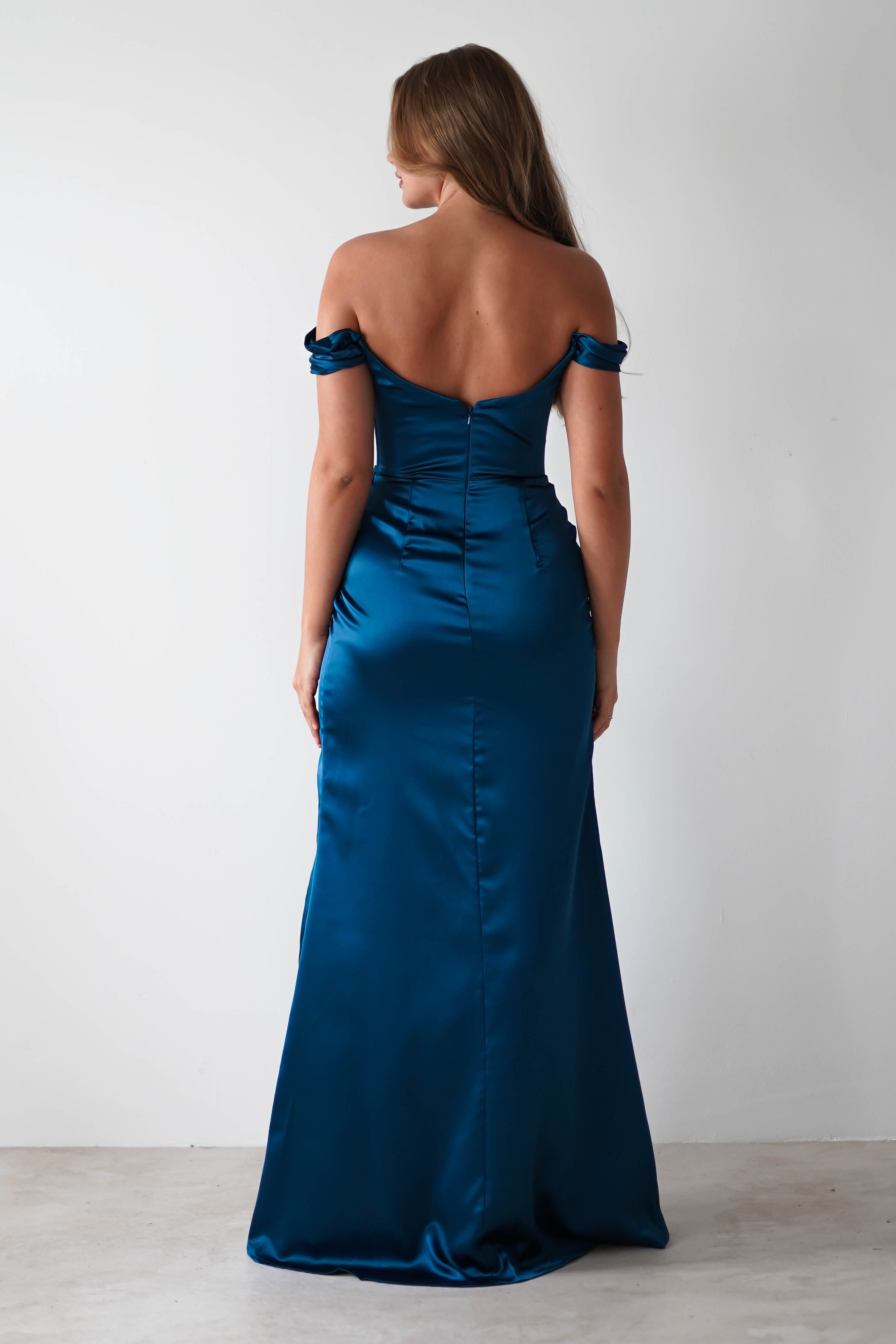 Dionne Soft Coset Maxi Gown | French Navy