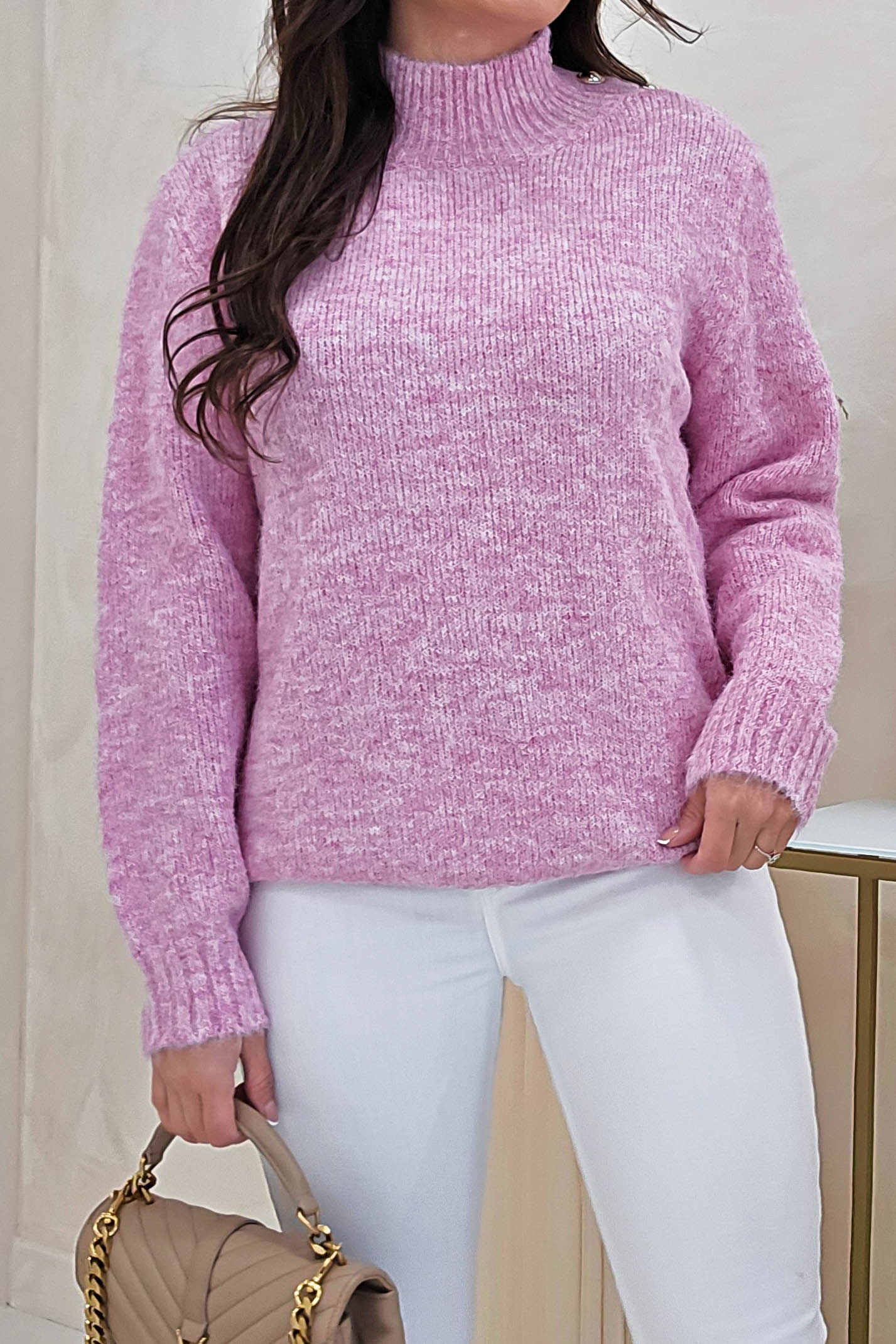 Ayda Cosy Knitted Jumper | Pink