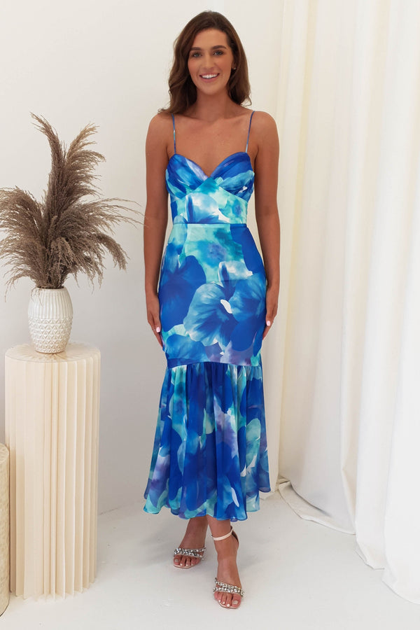 Moonlight Bodycon Midi Dress | Blue Print