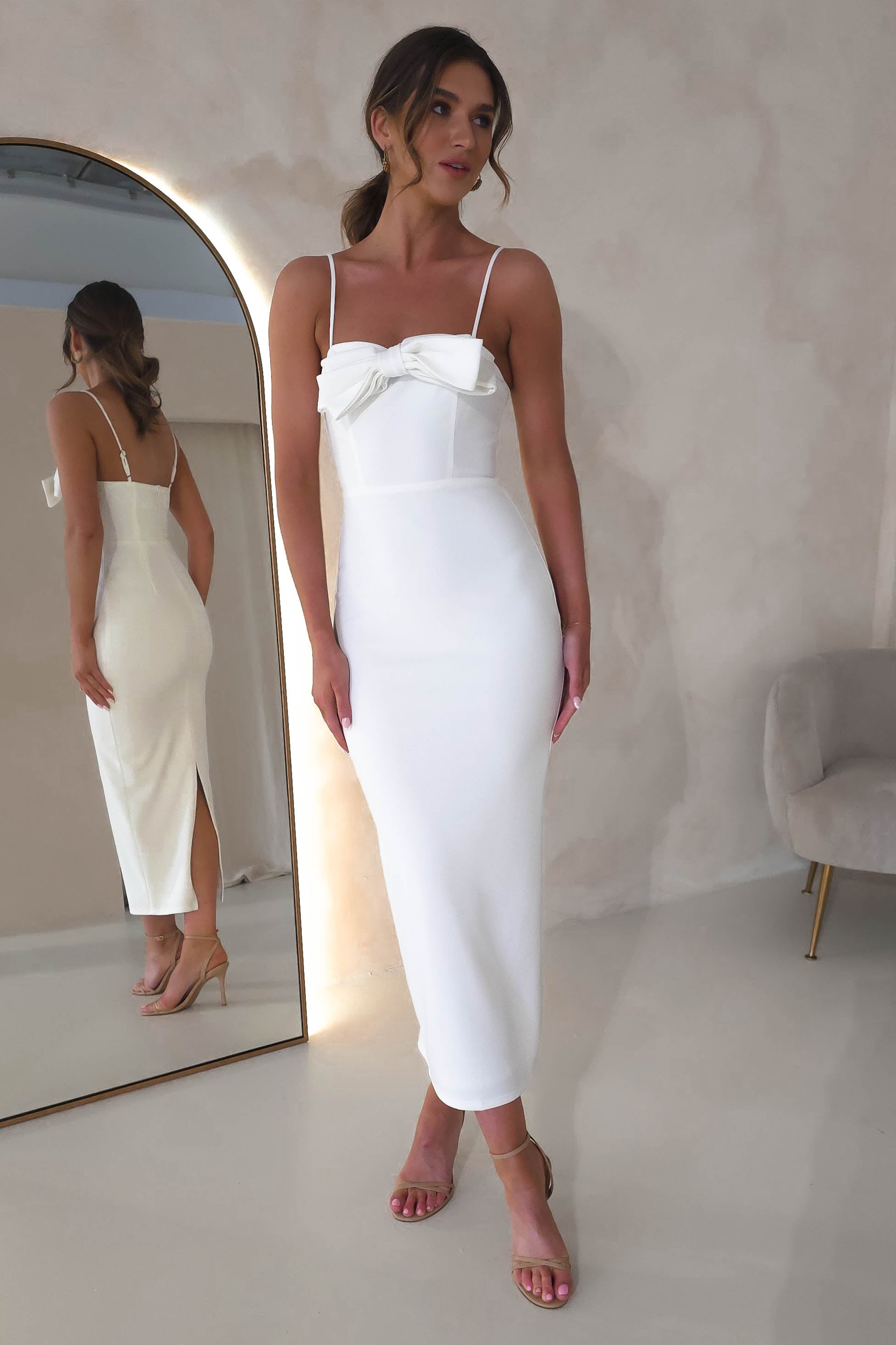 Lindley Bodycon Maxi Dress | White