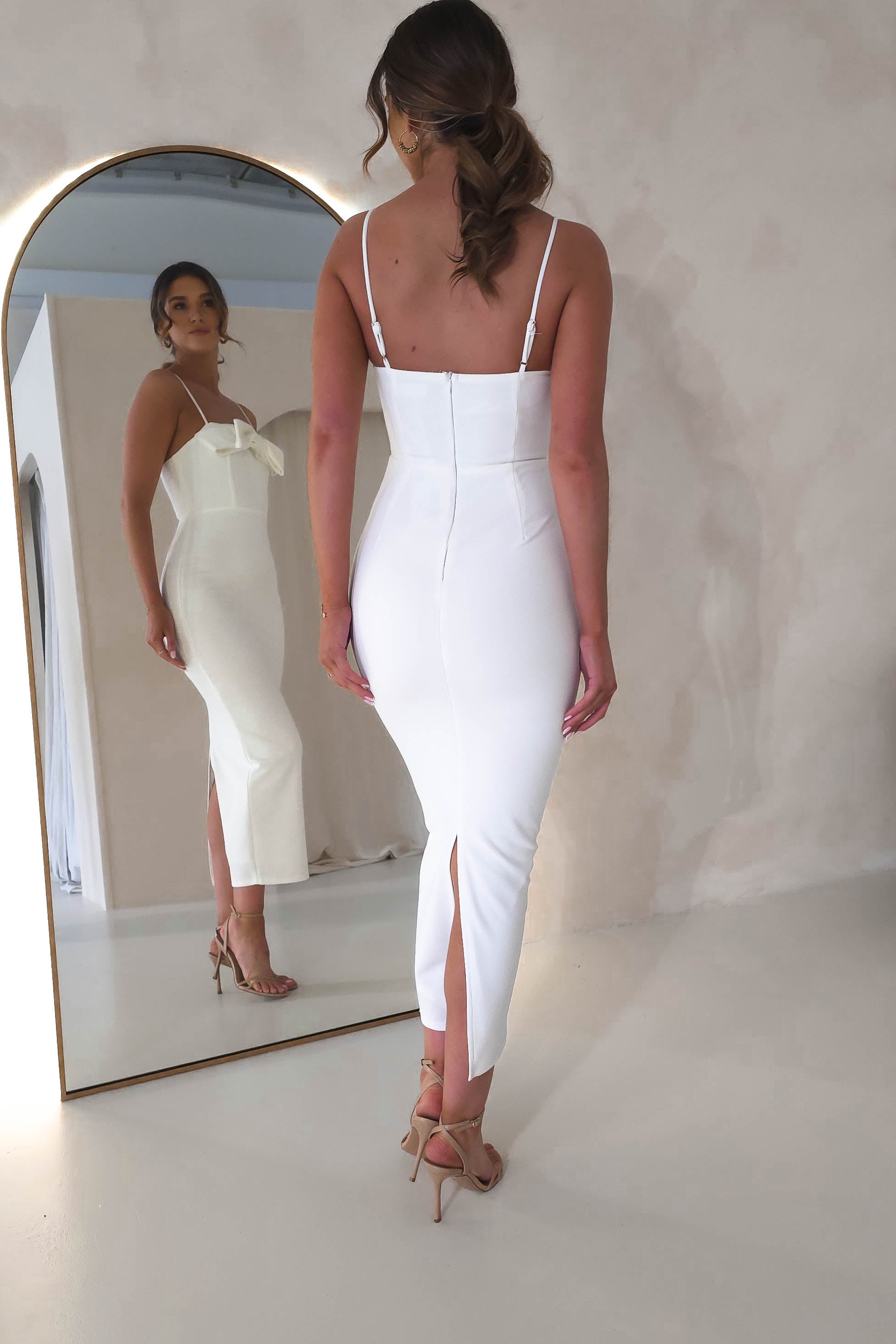 Lindley Bodycon Maxi Dress | White