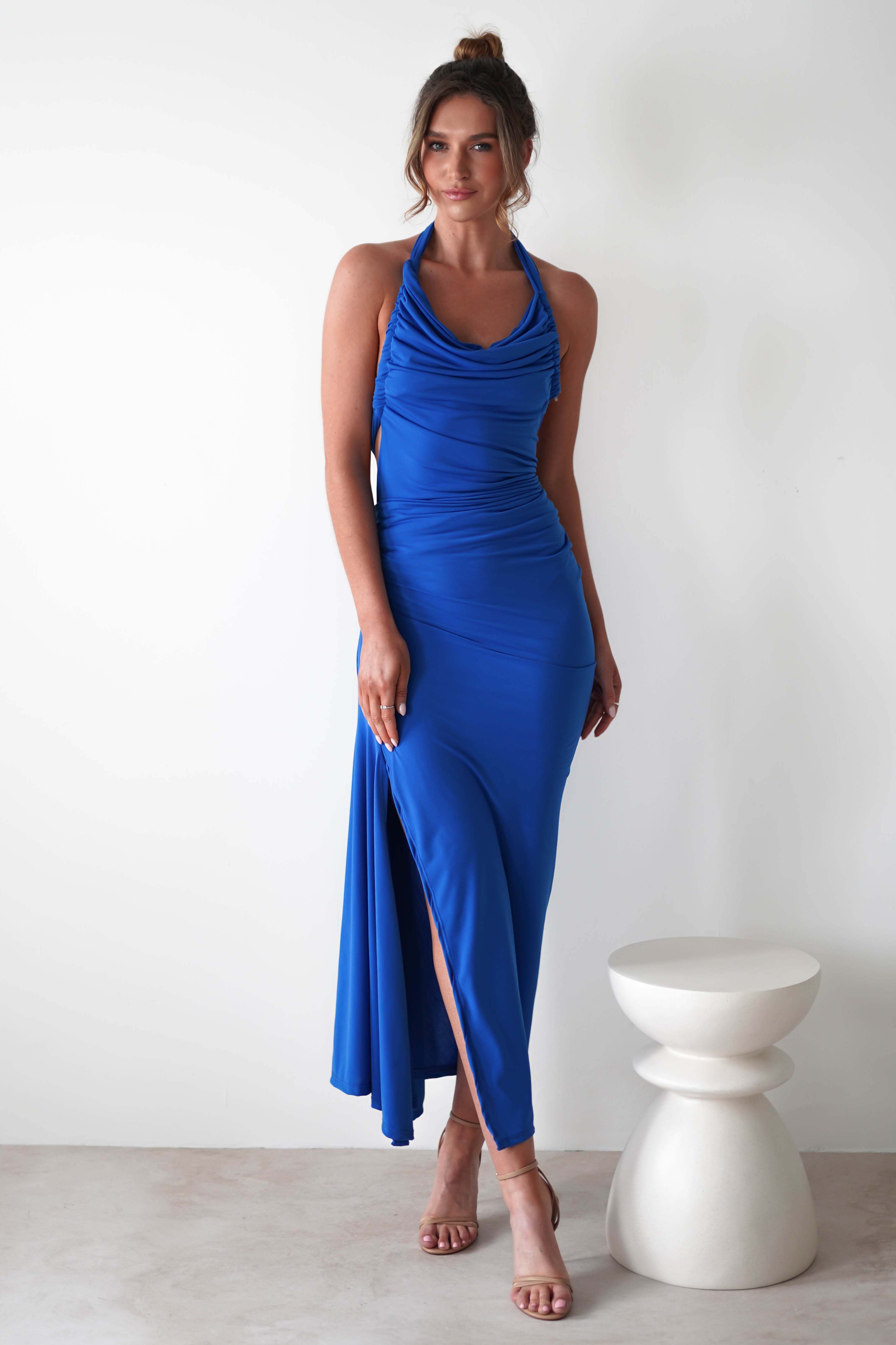 Monet Bodycon Midaxi Dress | Cobalt Blue