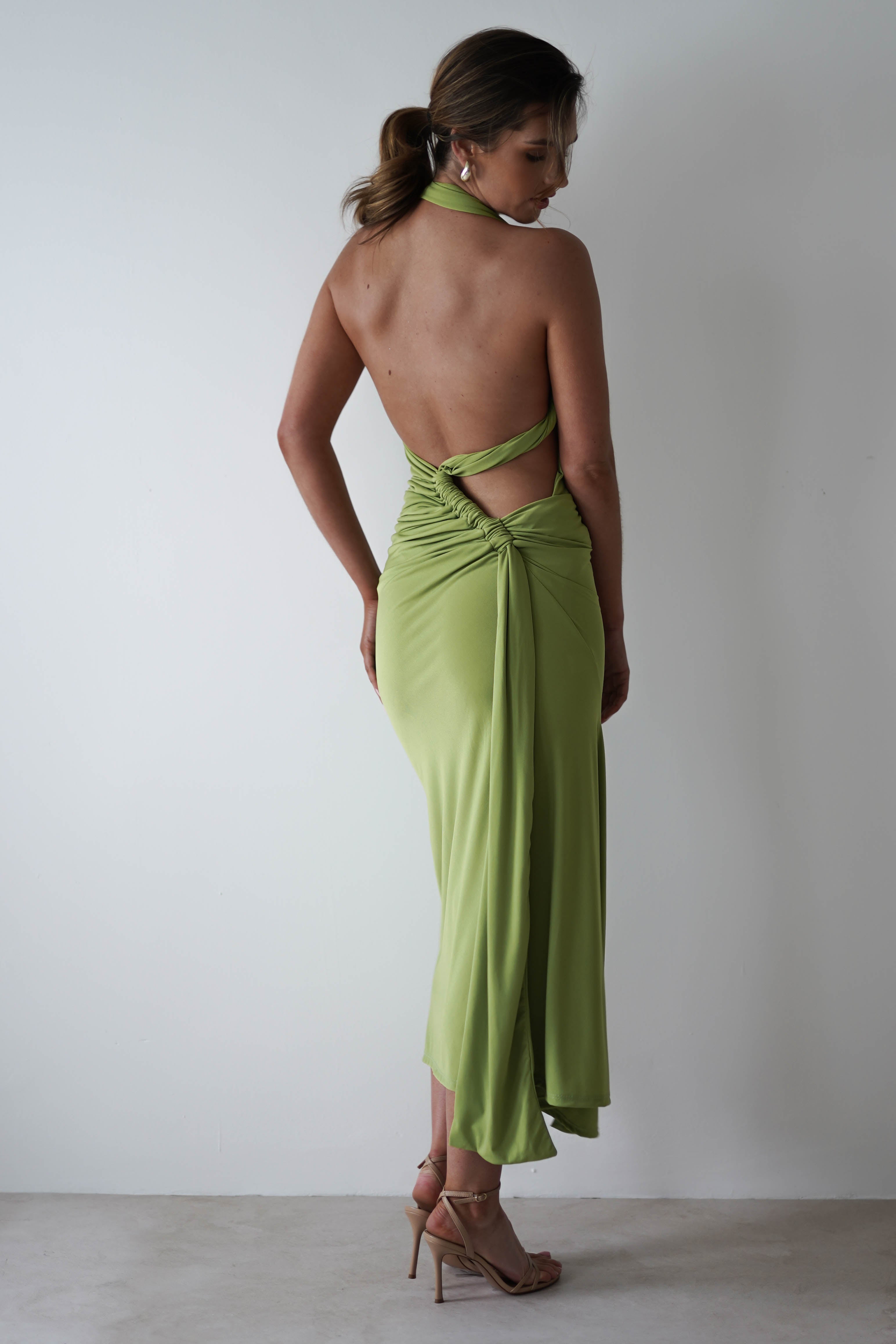 Monet Bodycon Midaxi Dress | Lime
