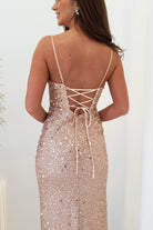 Wren Rose Gold Beaded Gown | Rose Gold | Debs & Prom | Formal Gown | Oh Hello Clothing
