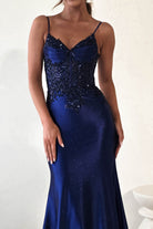 Eternity Glitter Bodycon Gown | Midnight Blue | Debs & Prom | Formal Gown | Oh Hello Clothing