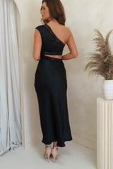 Katie Lace Cut Out Midi Dress | Black