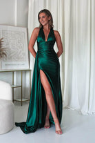 Daniella Halterneck Gown | Emerald Green | Debs & Prom | Formal Gown | Oh Hello Clothing
