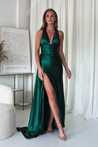 Daniella Halterneck Gown | Emerald Green | Debs & Prom | Formal Gown | Oh Hello Clothing