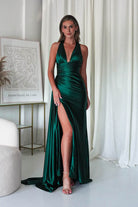 Daniella Halterneck Gown | Emerald Green | Debs & Prom | Formal Gown | Oh Hello Clothing