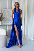 Daniella Halterneck Gown | Royal Blue | Debs & Prom | Formal Gown | Oh Hello Clothing