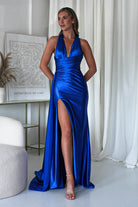 Daniella Halterneck Gown | Royal Blue | Debs & Prom | Formal Gown | Oh Hello Clothing