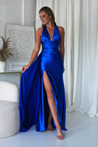 Daniella Halterneck Gown | Royal Blue | Debs & Prom | Formal Gown | Oh Hello Clothing