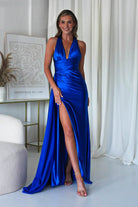 Daniella Halterneck Gown | Royal Blue | Debs & Prom | Formal Gown | Oh Hello Clothing
