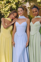Oh Hello Clothing Dresses > Prom Dresses * DONE - Felicity Lace Up Corset Maxi Dress | Blue
