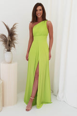 Carmela Chiffon Maxi Dress | Lime