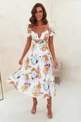 Innika Floral Midi Dress | Mixed Print