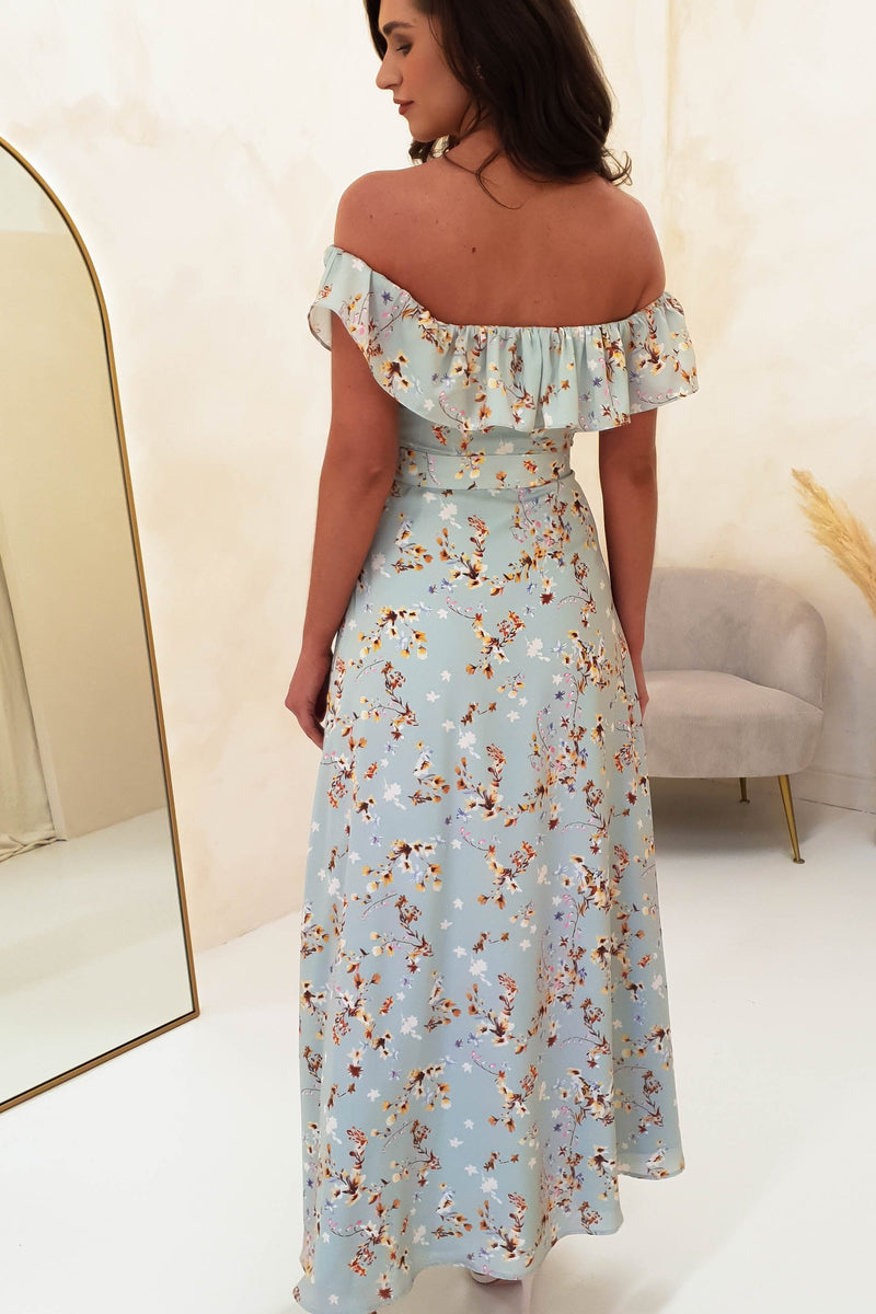 Senya Floral Maxi Dress | Sage Print