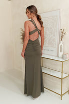 Milana Bodycon Maxi Gown | Olive | Debs & Prom | Formal Gown | Oh Hello Clothing