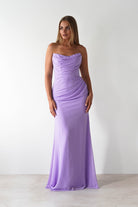 Caterina Strapless Maxi Dress Lilac | Wedding Guest Dress | Maxi | Oh Hello Clothing