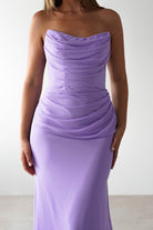 Caterina Strapless Maxi Dress Lilac | Wedding Guest Dress | Maxi | Oh Hello Clothing