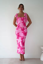 Oh Hello Clothing Women > Clothing > Dresses * DONE - Mahalia Floral Appliqué Maxi Dress | Pink