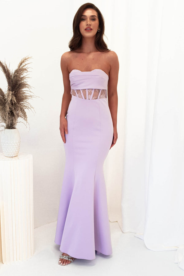 Elise Corset Fittted Gown | Lavendar