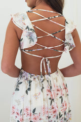 Keegan Floral Maxi Dress | Cream