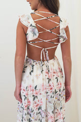 Keegan Floral Maxi Dress | Cream