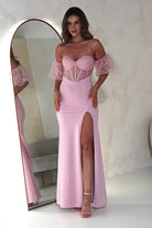 Kenna Balloon Sleeve Gown | Pink | Debs & Prom | Formal Gown | Oh Hello Clothing