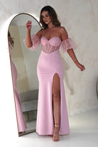 Kenna Balloon Sleeve Gown | Pink | Debs & Prom | Formal Gown | Oh Hello Clothing