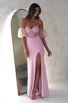 Kenna Balloon Sleeve Gown | Pink | Debs & Prom | Formal Gown | Oh Hello Clothing