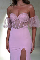 Kenna Balloon Sleeve Gown | Pink | Debs & Prom | Formal Gown | Oh Hello Clothing