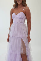Geeniva Tulle Maxi Dress Lavendar | Wedding Guest Dress | Maxi | Oh Hello Clothing