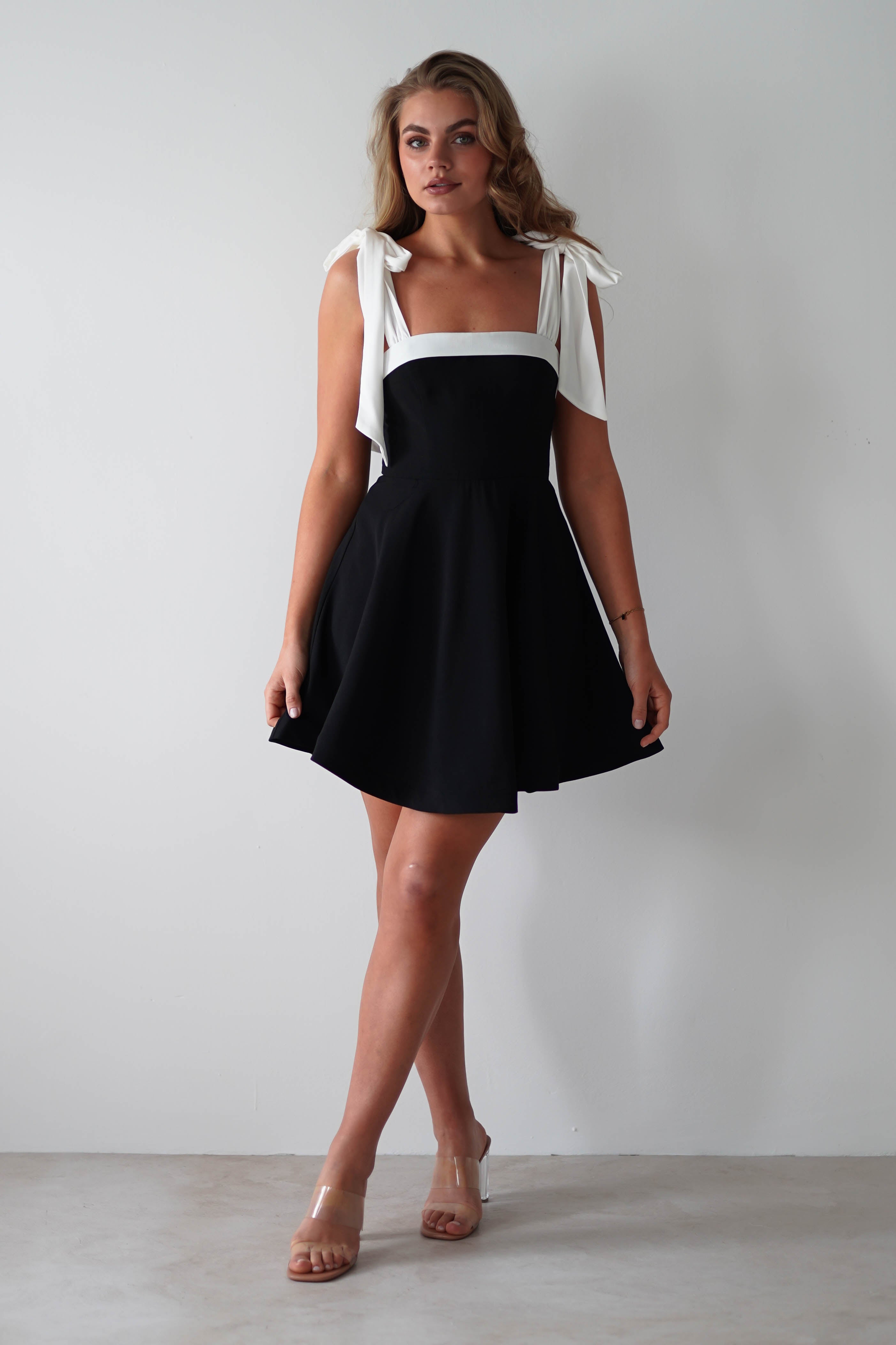 Madison Mini Dress | Monochrome