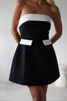 Annie Monochrom Mini Dress | Black/White | Oh Hello Clothing | Oh Hello Clothing