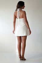 Morocco Halterneck Mini Dress | White | Graduation | Bride To Be Hen Dress | Oh Hello Clothing