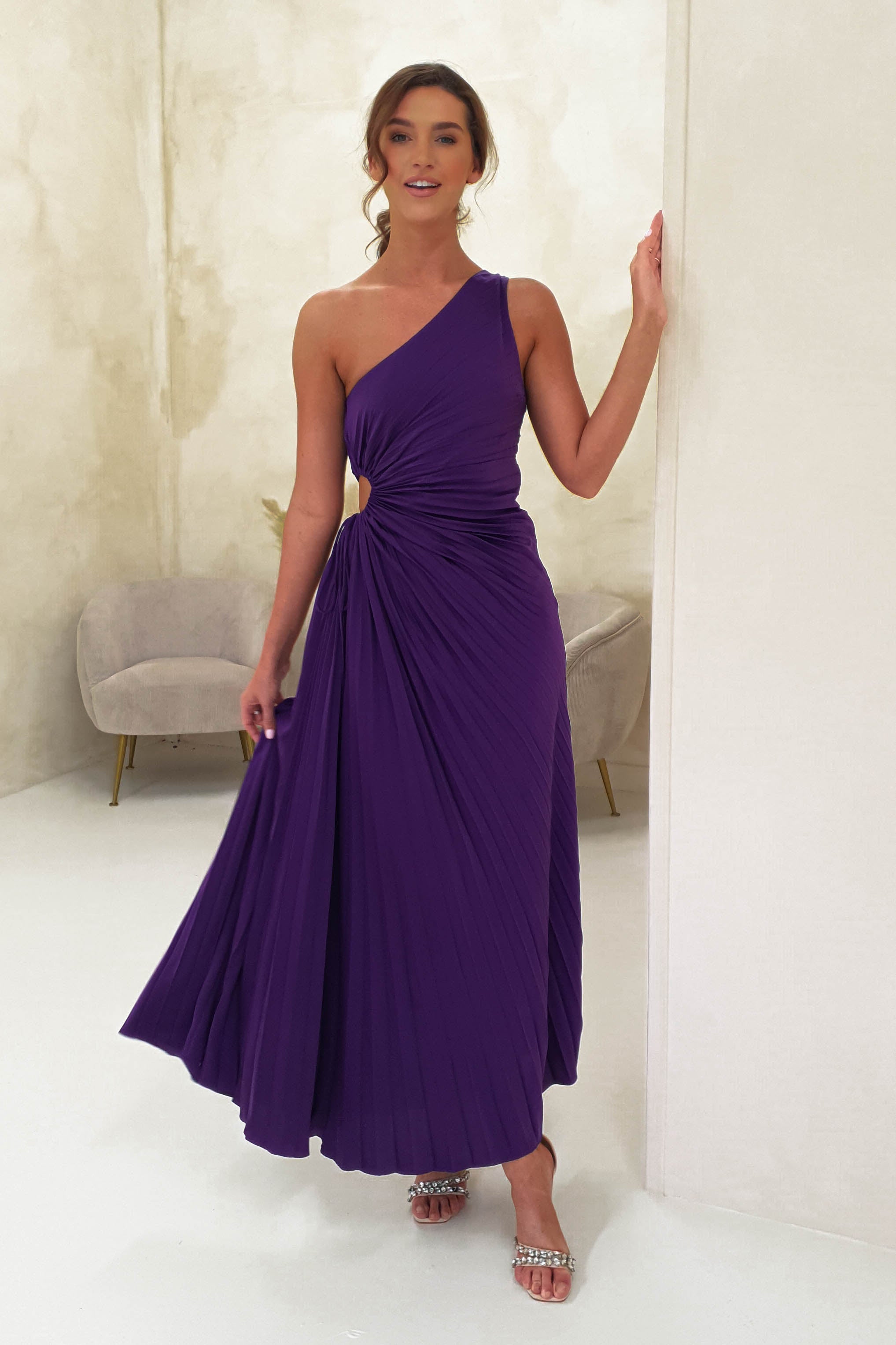 Deep purple deals maxi dress