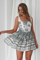 Ophelia Printed Mini Dress | White/Pink | Oh Hello Clothing