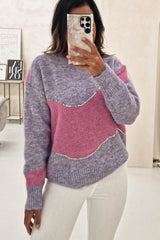 Rosalind Sequin Detail Jumper | Lilac/Pink