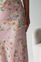 Oh Hello Clothing Women > Clothing > Dresses Elaina Halternack Floral Maxi Dress | Peach/Sage