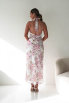 Oh Hello Clothing Women > Clothing > Dresses Elaina Halternack Floral Maxi Dress | Pink Print